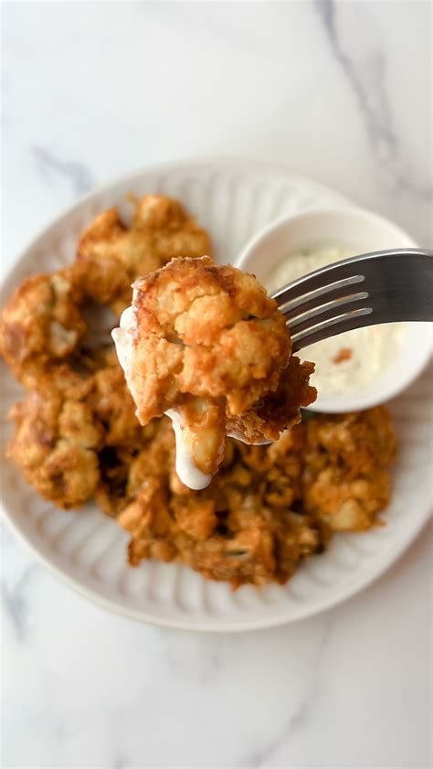 Buffalo Cauliflower Bites - TeacherTastes