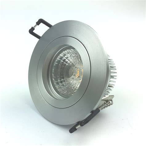 Downlight round aluminium 12v/230v |recessed fixture for LED lamp GU10 ...