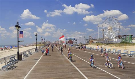 Ocean City Boardwalk, New Jersey Editorial Stock Image - Image of ...