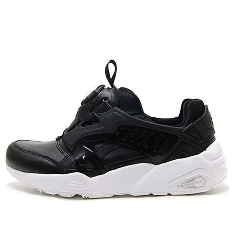 PUMA Disc Blaze Leather Running Shoes Black/White 361979-01 - KICKS CREW