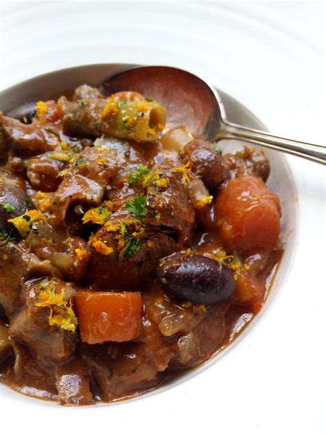 Low-Carb Beef Shin, Tomato & Olive Stew with a Naartjie Gremolata | Scrumptious South Africa