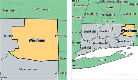 Windham County, Connecticut / Map of Windham County, CT / Where is ...