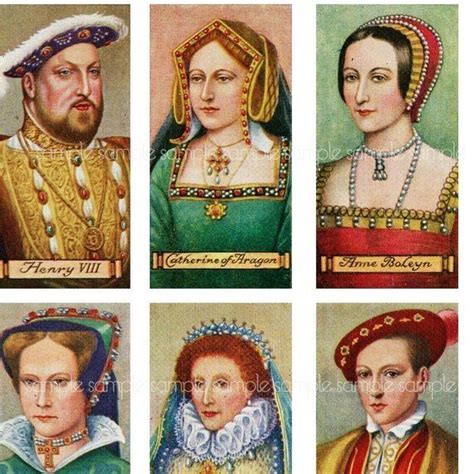 Kings and Queens of England Crafts Ephemera Henry VIII Coronation Crafts Anne Boleyn Eleanor of ...