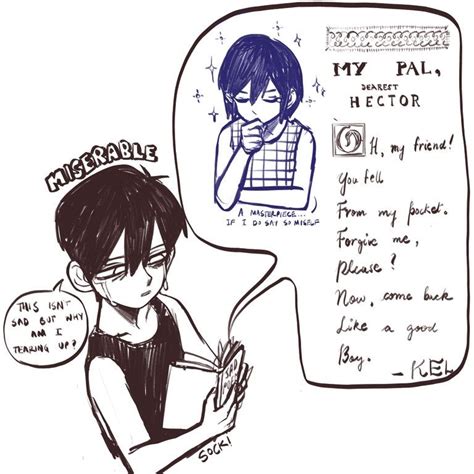 using sad poem always make me think omori is reading from a book full of poetry by kel LOL this ...