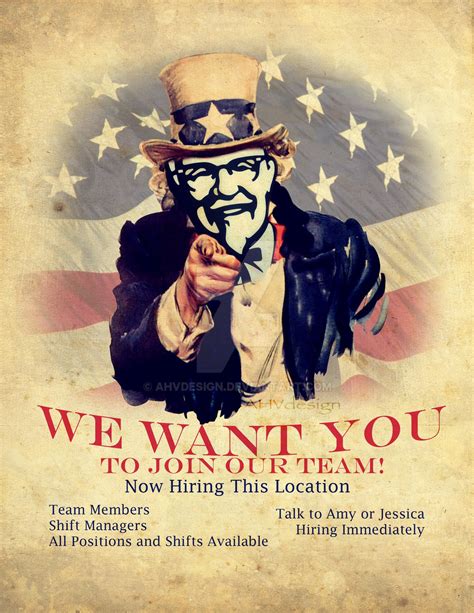 KFC Help Wanted Poster by ahvdesign on DeviantArt