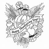 Free Thanksgiving coloring page To Download  Coloring sketch template