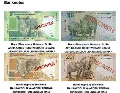 The South African Reserve Bank unveils its new banknotes