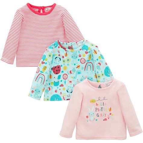 Buy MINOTI Infant Three Pack Long Sleeve Top Multi