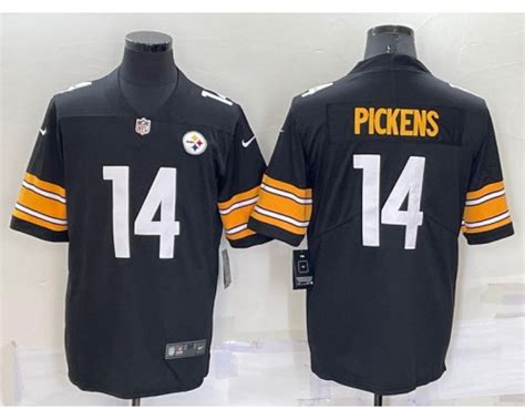 Pittsburgh Steelers #14 George Pickens Black Vapor Limited Jersey