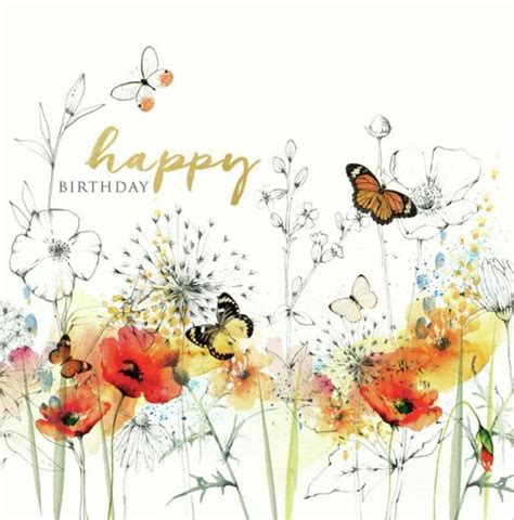 Wild Flowers Design | Nicola Evans | Happy birthday flower, Happy ...