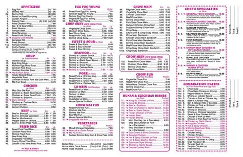 Menu at Golden Star Restaurant, New Bedford, 500 Kings Hwy