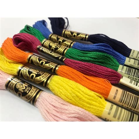 DMC Embroidery Threads Benang Sulaman Cross Stitch 1Pcs | Shopee Malaysia