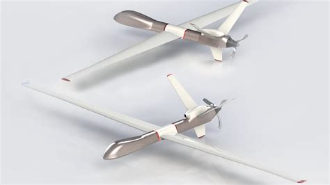 How To Design UAV Fixed Wing Atomics MQ-9 Reaper Model With SolidWorks Software " Free File ...