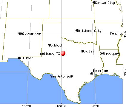 Abilene, Texas Map