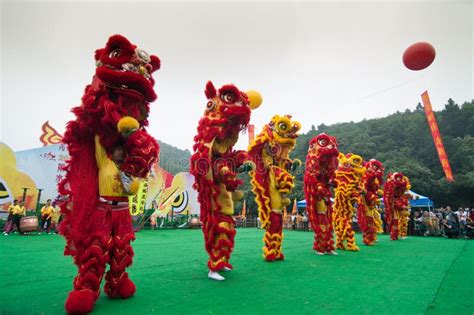 Lion dance competition editorial stock image. Image of dance - 11891704