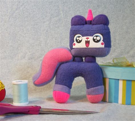 Purple Unikitty plush toy 8 inches tall