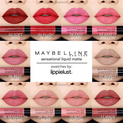 [SWATCHES & REVIEW] MAYBELLINE SENSATIONAL LIQUID MATTE (ALL SHADES) – LIPPIELUST