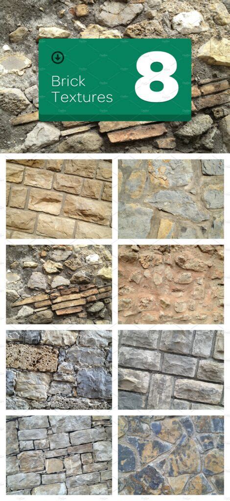 8 Brick Textures – MasterBundles