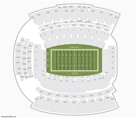 8 Photos Williams Brice Stadium Seating Chart Row Numbers And Review - Alqu Blog