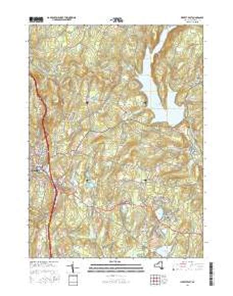 Neversink Reservoir Topo Map in Sullivan County, New York