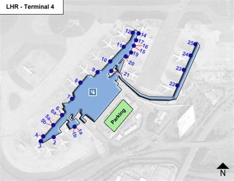 London Heathrow Airport LHR Terminal 4 Map