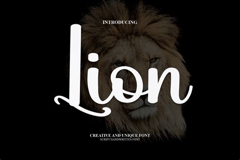 Lion Font by william jhordy · Creative Fabrica