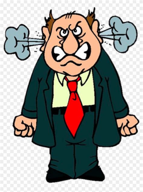 Anger Management Feeling Clip Art - Angry Person Cartoon - Free Transparent PNG Clipart Images ...