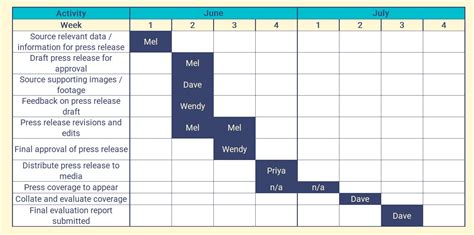 Workback Calendar Template - Printable Word Searches