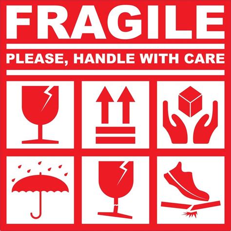 Printable Fragile Handle with Care Sign
