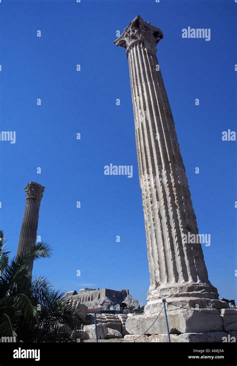 Massive columns temple olympian zeus hi-res stock photography and ...