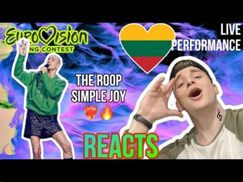 THE ROOP - Simple Joy (Live Reaction Eurovision 2024 Lithuanian ...