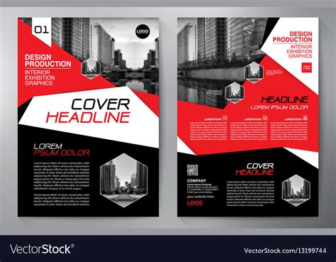 Business brochure flyer design a4 template Vector Image