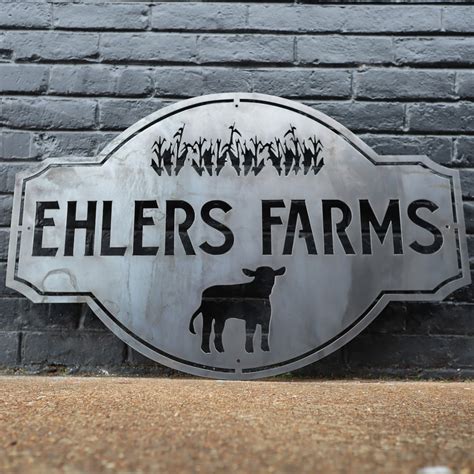 Custom Vintage Metal Farmhouse Sign Family Farm Wall Art Personalized ...