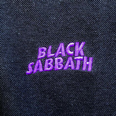 Black Sabbath Wavy Logo Uni Black Polo Shirt