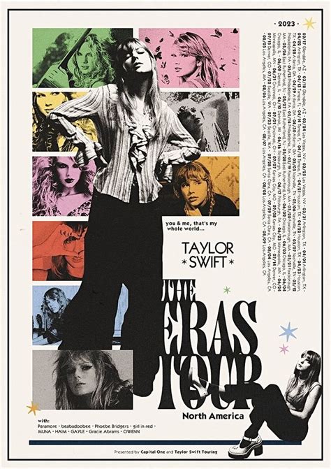 eras tour poster | Taylor swift posters, Tour posters, Graphic poster