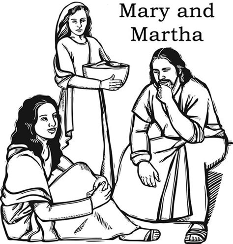 Mary Magdalene And Jesus Coloring Pages | Exeranmat Coloring