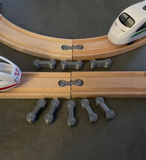 Wooden Railway Connectors / Track Connectors / Wooden Rail - Etsy