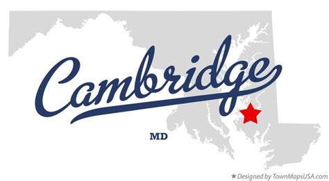 Map Of Cambridge Maryland - Lydie Romonda