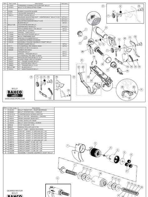 BCL21 Bahco Spareaprts | PDF | Electrical Connector | Screw