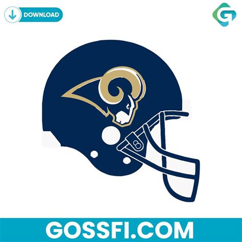 Rams Football Helmet Svg Cricut Digital Download - Gossfi.com