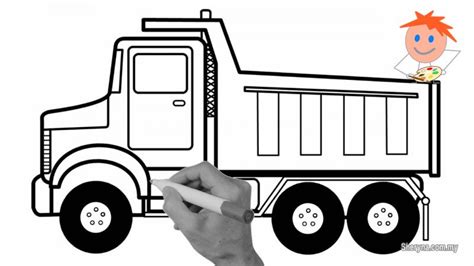 Simple Dump Truck Drawing