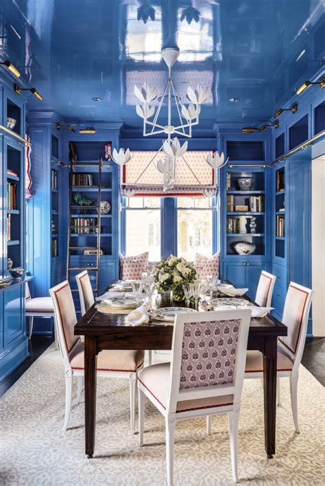 Celebrate Color Of Blue at Home | Dining room blue, Minimalist dining room, Elegant dining room