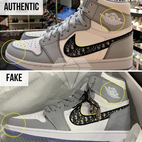 How To Spot Real VS Fake Dior Jordan 1 High – LegitGrails