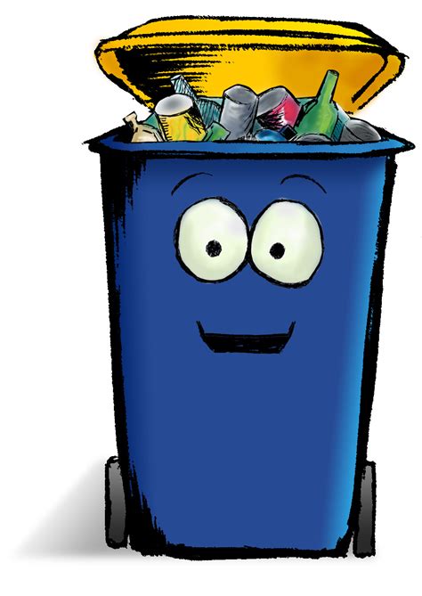 Recycling Bin Cartoon - ClipArt Best