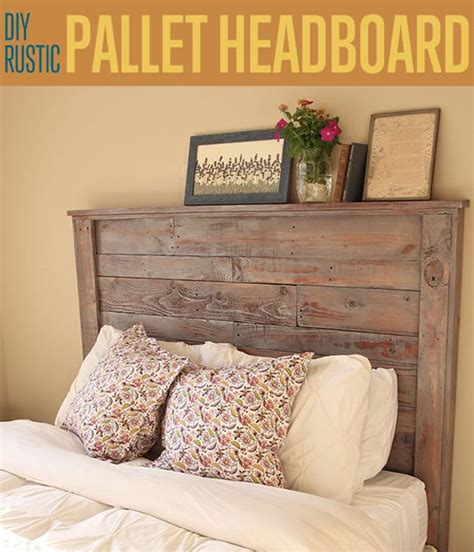 DIY Rustic Pallet Headboard DIY Ready