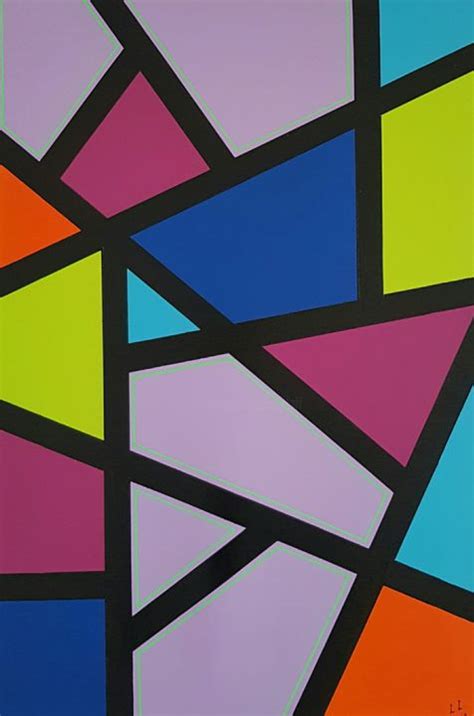 Geometric Abstract Painting, Painting by Ana Von Laff | Artmajeur