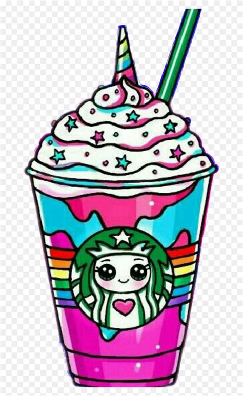 Starbucks Frappe Unicornio Unicorns Arcoiris No - Starbucks Clipart - FlyClipart