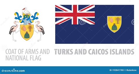 Vector Set of the Coat of Arms and National Flag of Turks and Caicos Islands Stock Vector ...