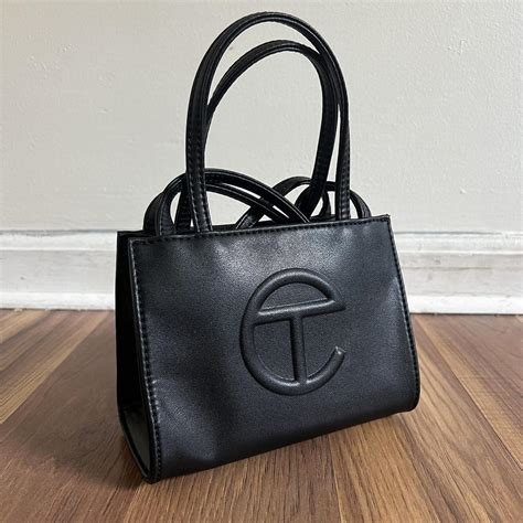 Telfar Women's Black Bag | Depop