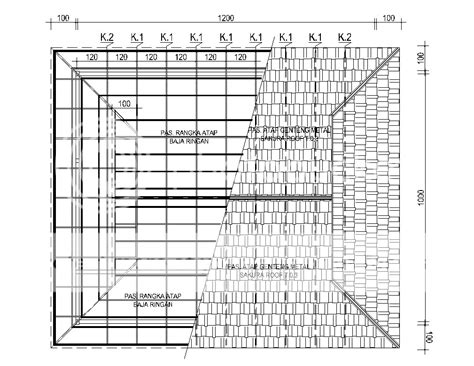Rencana Atap Baja Ringan Dwg
